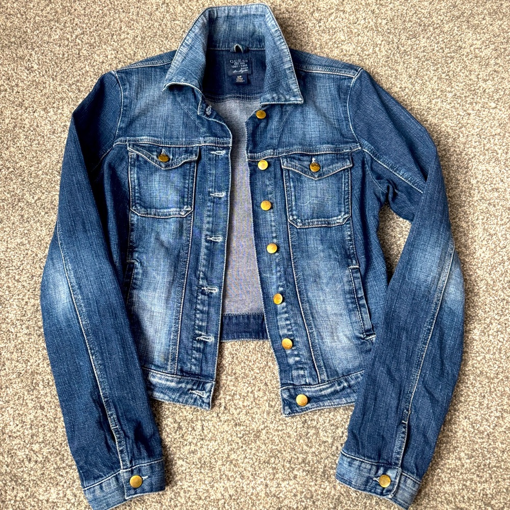Guess Denim Jacket Size Small
